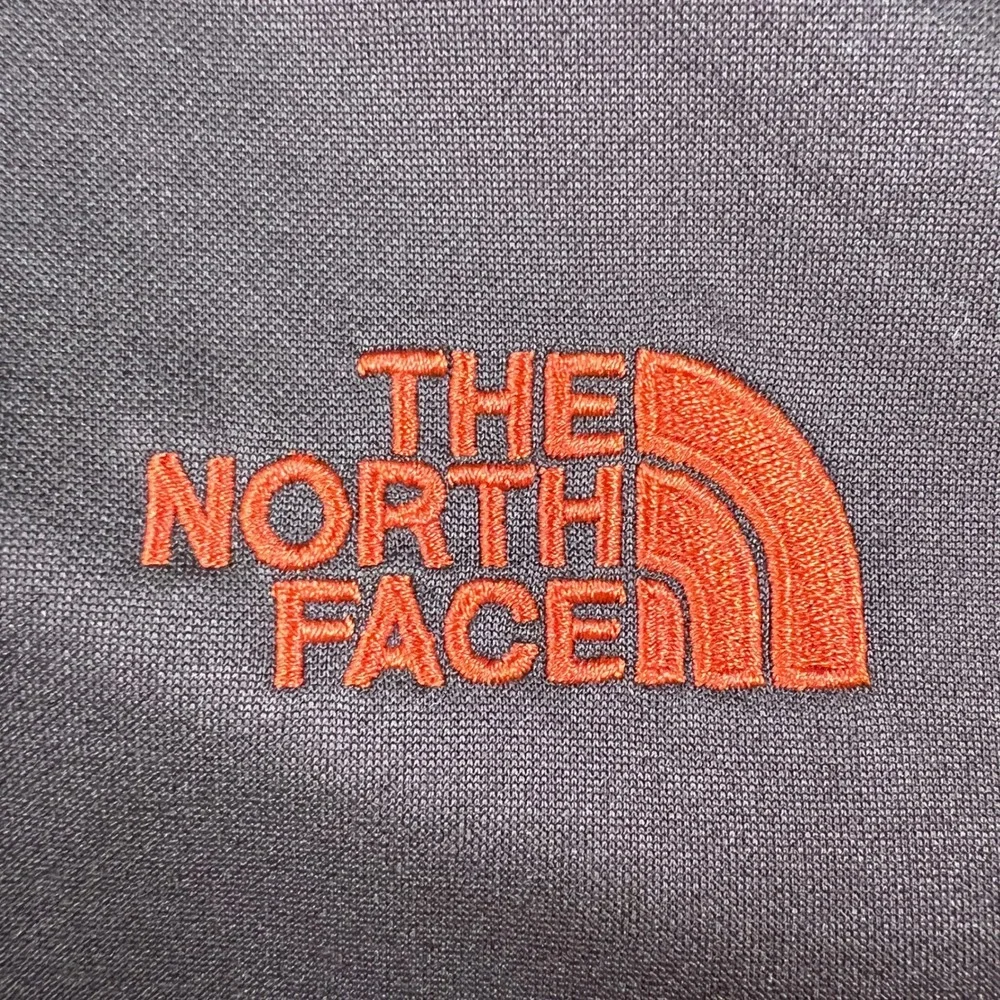 The North Face Track Jacket Mens XL Orange Full Zip Fleece Lined Outdoor Sweater